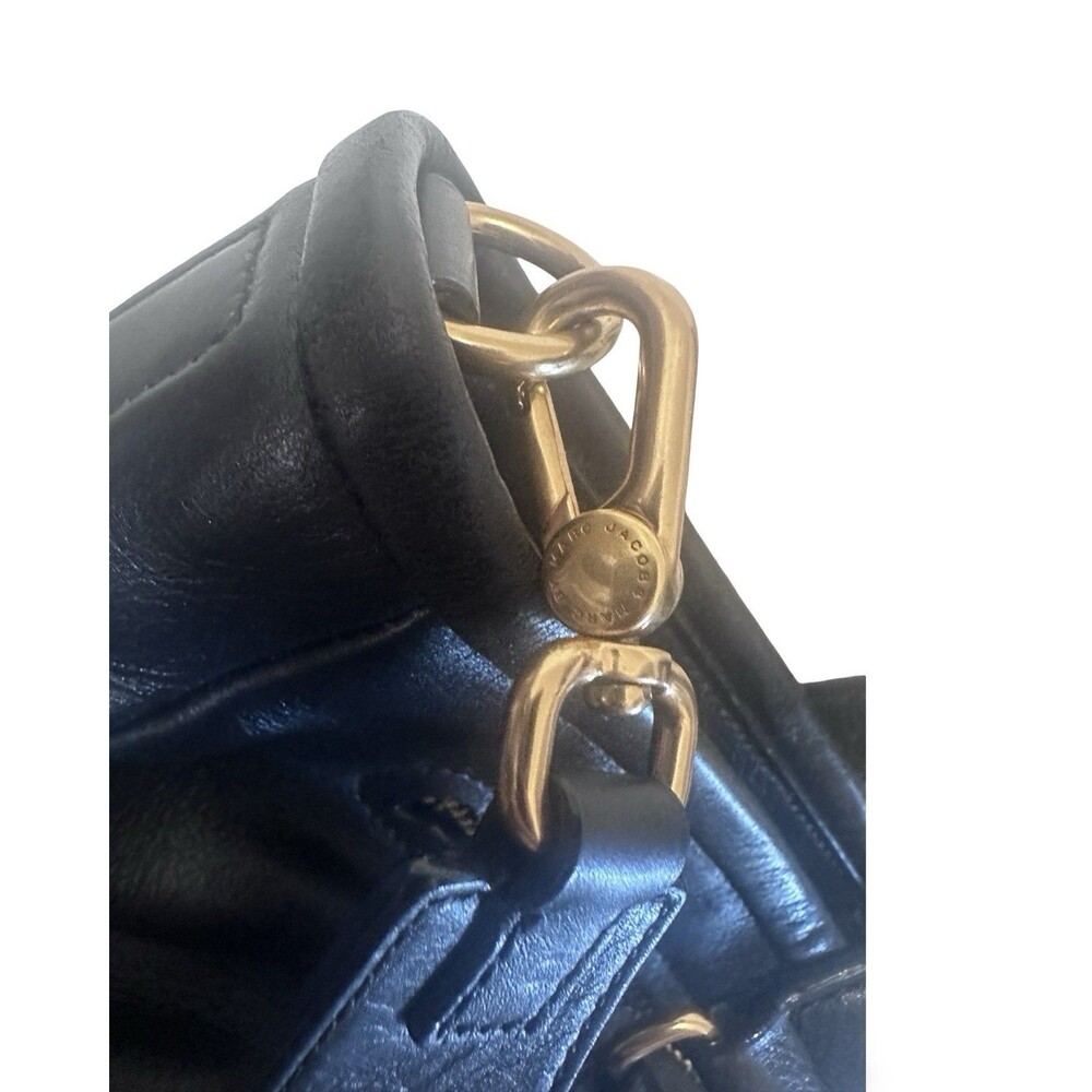 Marc by Marc Jacobs 🖤🩷Luna Smooth Leather Large Tote Bag in black-pink - Picture 5 of 14